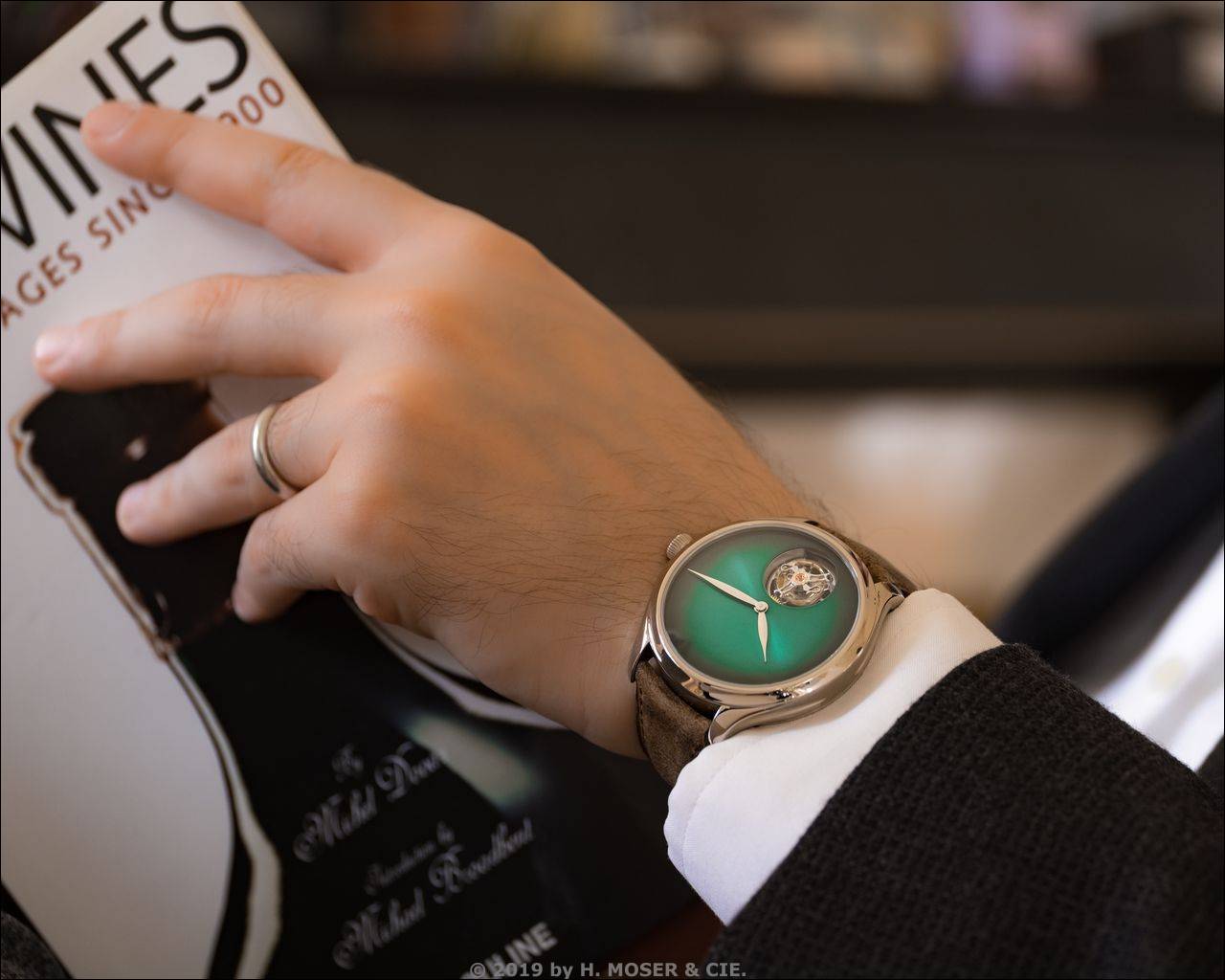 H. Moser & Cie: Endeavour Tourbillon Concept Cosmic Green