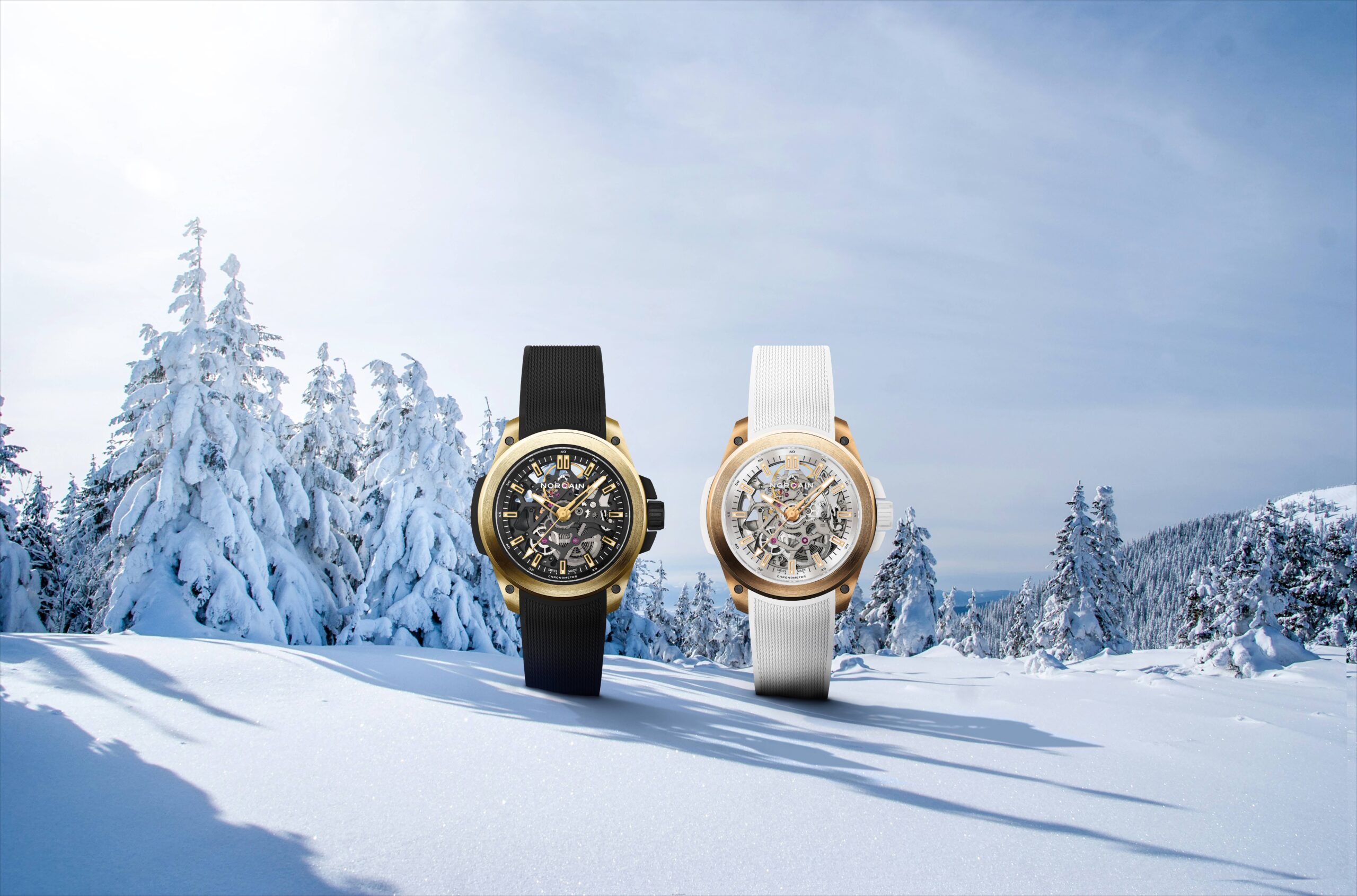 NORQAIN präsentiert neue Wild ONE Skeleton 39mm in 18K Gold – Luxuriöse Highlights für die Festtage